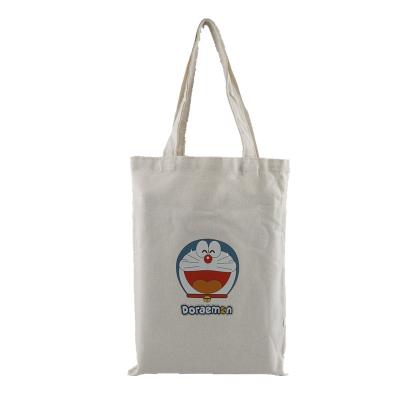 China Eco-Friendly Cute Eco-Friendly Cartoon Calico Cotton Canvas Tote Bag White Shopping Bag For Girl And Kids Gift Promotional Bag for sale