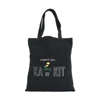 China Eco-Friendly Eco-Friendly Black Calico Shopping Bags With Logo Cotton Canvas Medium Size Custom Tote Bags For Supermarket for sale