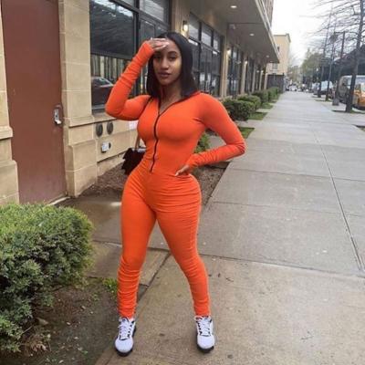 China 2020 Hot Style New Women's Solid Color Breathable Sexy Tight Overalls for sale