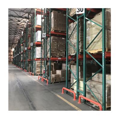 China Corrosion Protection Customized Steel Heavy Duty Warehouse Storage USA Standard Teardrop Pallet Rack for sale