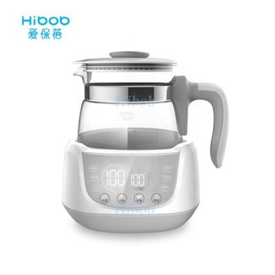 China Hibob Baby Milk Thermostat 1/1.2L Constant Temperature Water Warmer Glass Smart Electric Kettle 180x200x230mm for sale