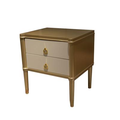 China High Quality Modern Bedroom Night Table Bedside Cabinets With 2 Drawers Small Chinese Wooden Display Cabinets Nightstands for sale