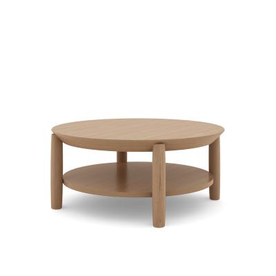 China SUNLINK Contemporary Modern Nordic Minimalist Living Room Round Wooden Coffee Table for sale