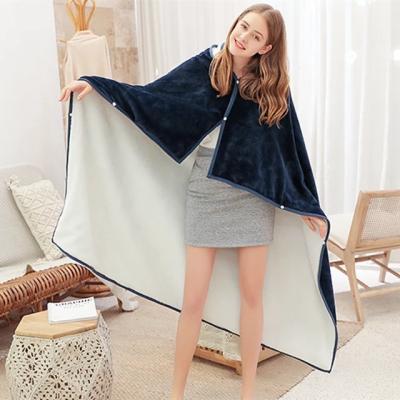 China HEATHER two layers soft and thick winter luxury shawl for women with cowl scarfs shawls wholesale for home and office for sale