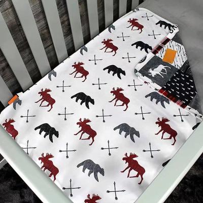 China Single 100% custom printing anti-pilling polyester minky blanket double sided minky fleece blanket for baby kids for sale