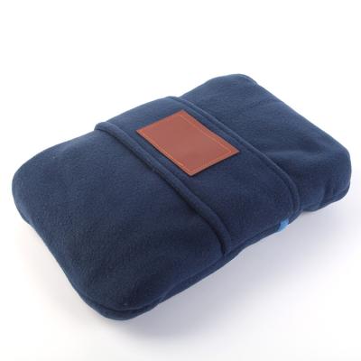 China Anti-pilling High Quality Knitted Soft Custom Travel Fleece Mat Picnic Outdoor Foldable Blanket Adults Camping Blanket for sale