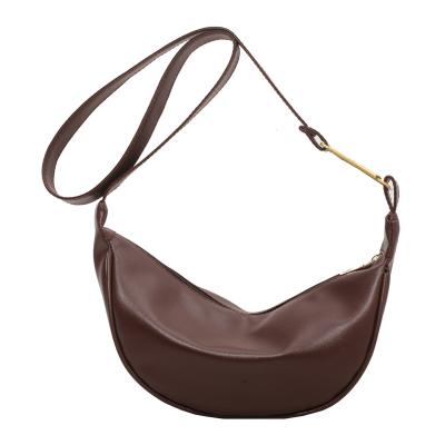 China Factory Outlet Brand Designer Soft Leather Large Capacity Dumpling Anti-theft Shoulder Bags for sale