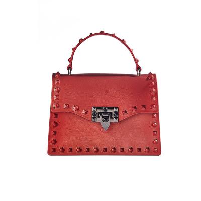 China 2021 New Fashoion PVC Diamond Rivet Handbags Shoulder Bag Handbags Colorful Shoulder Phone Bag Small for sale