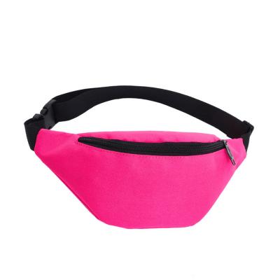 China Wholesale Fashion Oxford Cheap Neon Pure Color Anti-theft Fanny Pack Woman Waist Bag Waterproof For Running for sale