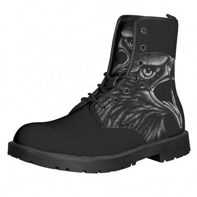 China Men 2021 Printed Halloween Martin Boots Eagle Animal Outdoor Casual Shoes for sale