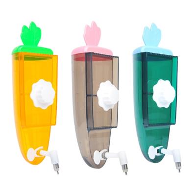 China Hamster Plastic Water Bottle Hanging Parrot Water Dispenser No Drip Rabbit Cage Water Feeder Guinea Pig Drinking Bottle for sale