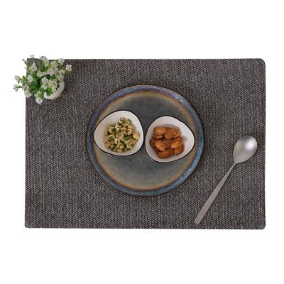 China New Modern Factory Design Wholesale PVC Place Mat Food Grade Customized Natural Straw Placemat for sale