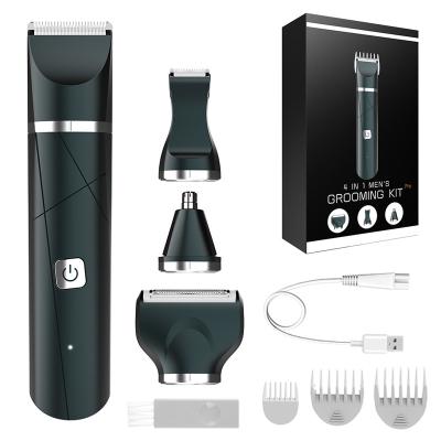 China Outdoor Multifunctional 4 in 1 Electric T-blade Trimmer Eyebrow Trimmer Professional Low Noise Body Hair Trimmer for sale