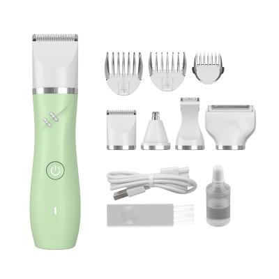 China Hot Selling OEM Universal Hotel Women Bikini Trimmers Slim Body Groomer For Armpits Legs Nose Low Noise 4 IN 1 Set Safe Blades for sale