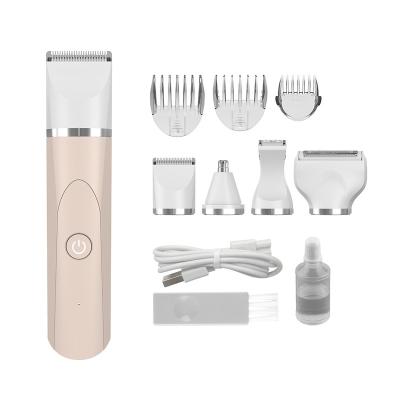 China Hotel Customized Logo/Color Rechargeable 4 in 1 Kit Women Trimmer Hair Remover Grooming Epilator for Promotion for sale