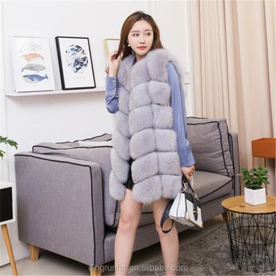 China 2018 Sale Real Fox Sustainable Warm Sustainable Fur Vest Genuine Fur Vest for sale