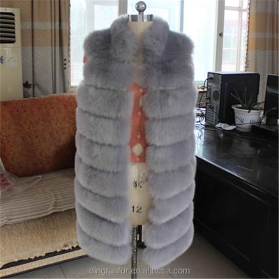 China Fox Faux Fur Vest Artificial Fur Vest Factory Supplier Sustainable Faux Fur Vest Sustainable Fur Vest for sale