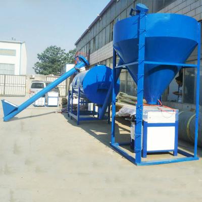 China Single Single Mixing Mixer Adhesive Dry Mortar Tile Mixing Production Line for sale