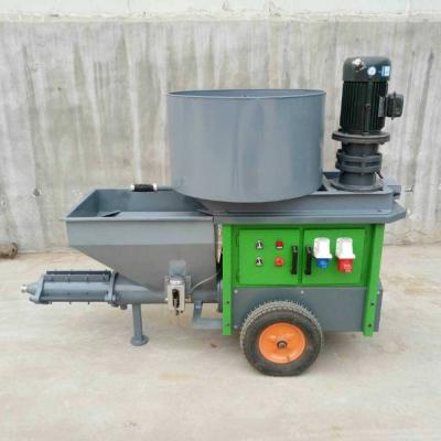 China Plaster Spraying Construction With Favorable Price Horizontal Concrete Cement Spray Mortar Pump Spray Mortar Pitch Machine for sale