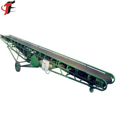 China Heat Resistant Movable Retractable Sand Gravel Granule Height Adjustable Belt Conveyor for sale