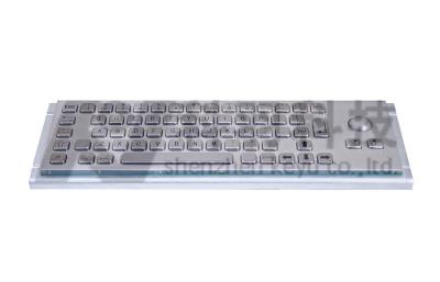 China Kiosk Stainless Steel Keyboard With Trackball , Vandal Proof NEMA4 , IK7 for sale