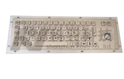 China Medical Metal Keyboard With Trackball , Vandal Resistant , CE , FCC Approval for sale