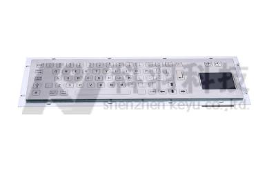 China Industrial Waterproof Metallic Keyboard With Touchpad For Kiosk , NEMA4 , IK7 for sale