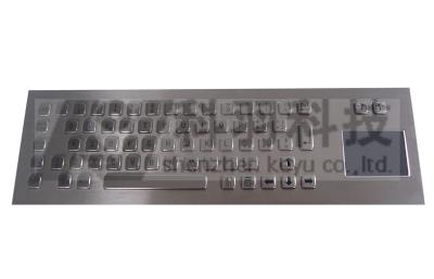 China Rear Mounted Industrial Keyboard With Touchpad , 66 Key , CE , FCC Approved for sale