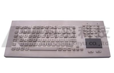 China Industrial Stainless Steel Keyboards With Touchpad , 104 Keys Numeric Keypad for sale