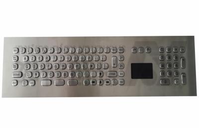 China Mini Stainless Steel Industrial Keyboard With Touchpad For Public , Outdoor for sale