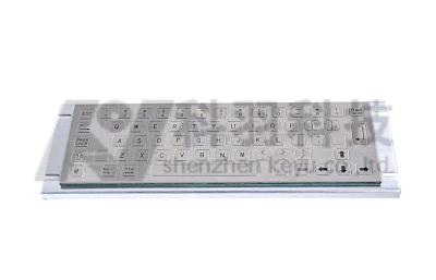 China 64 Keys Wired Stainless Steel Keyboard With Dome Switch , USB or PS/2 Interface for sale