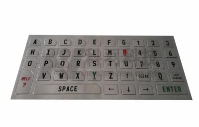 China Rugged Industrial Panel Mount Keyboards , 45 Key Mini Metal Keyboard Dust-Proof for sale