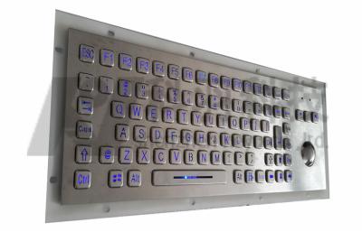 China IK7 Illuminated Metallic Keyboard , Optical Trackball Keyboard for sale