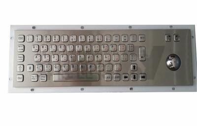 China 66 Key Illuminated Stainless Steel Keyboard For Banking , 5V DC , 10mA for sale