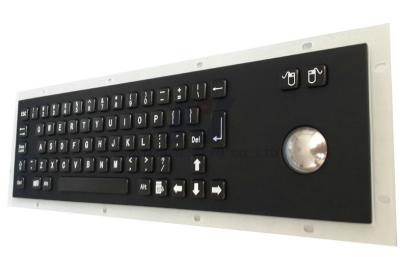 China Teclado preto do metal do quiosque com Trackball óptico à venda