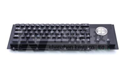 China Cherry Mechanical Switch Black Metal Keyboards With Trackball For Gas Pumping for sale