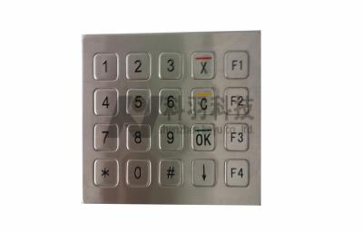 China Stainless Steel Metallic Numeric Keypad 20 Key Dust-proof IP65 for sale