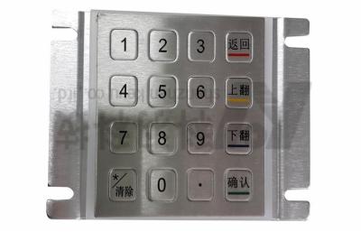 China USB Flat Metal Numeric Keypad , Compact UBS Number Pad For POS for sale