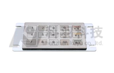 China Mini Metal ATM Numeric Keypad With 15 Function Key EN55022 for sale