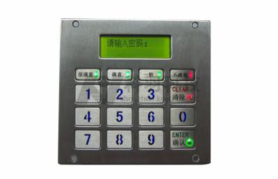 China 20 Key IP65 Metal Numeric Keypad Backlight With LCM Display for sale