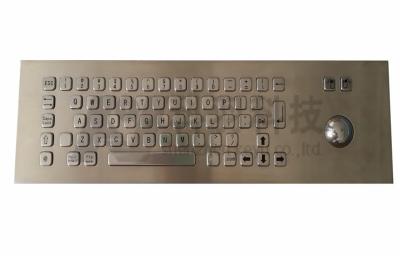 China Back Light Panel Mount Keyboard With Trackball Or Touchpad For Medical for sale