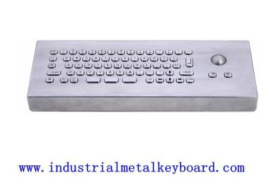 China IP65 Metal Industrial Desktop Keyboard With Optical Trackball for sale