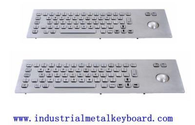 China Rear Mounted Industrial Keyboard With Trackball For Public , 5V DC , 10mA for sale