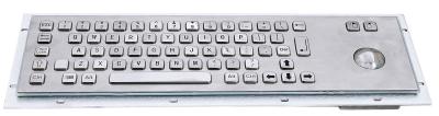 China Custom Industrial Metal Keyboard With Trackball , USB or PS/2 Interface for sale