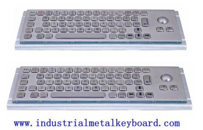 China Stainless Steel Industrial Keyboard With Trackball For Kiosk , Banking for sale