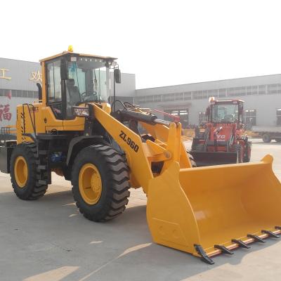 China Hotels Promotion Sales Mini Loader Wheel Loader ZL-960 Machinery Wheel Entry Loader for sale