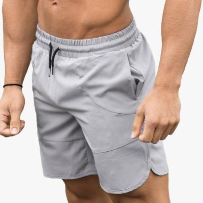 China Best Selling Anti-Static Running Jogging Shorts Pants Black Elastic Waist Fitness Workout Shorts Men Jeans Shorts for sale