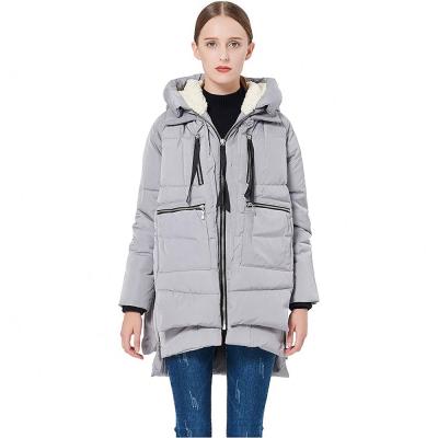 China New Breathable Design Winter Coat Women Thickened Down Hooded Jacket RTS Manufacturers for sale