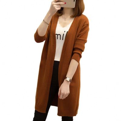 China Winter long fall anti-pilling coat wholesale cheap women clothing plus size sweater custom knitted women's cardigan sweaters 2021 for sale