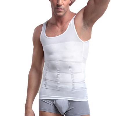 China Men Anti Shrink Slimming Body Shaper Vest Underwear Tank Top Compression Shirt With Tummy Control for sale